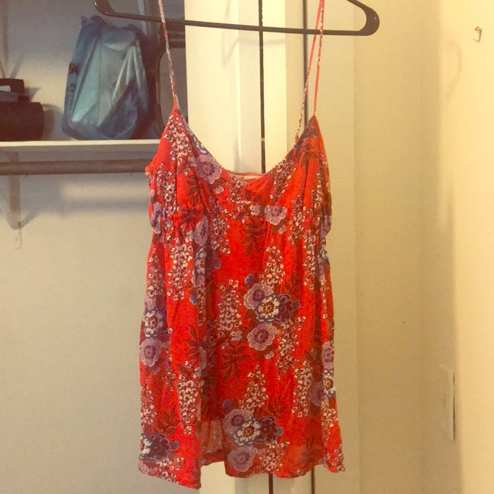 Floral free people cami blouse size M